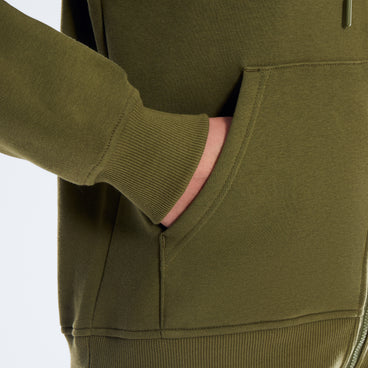 Women's Essential Logo Full Zip Hoodie - Green