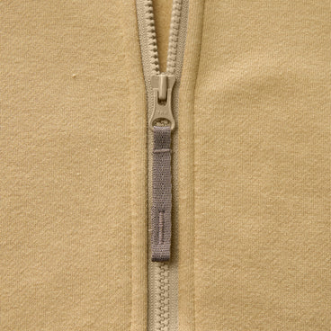 Women's Essential Logo Full Zip Hoodie - Light Brown