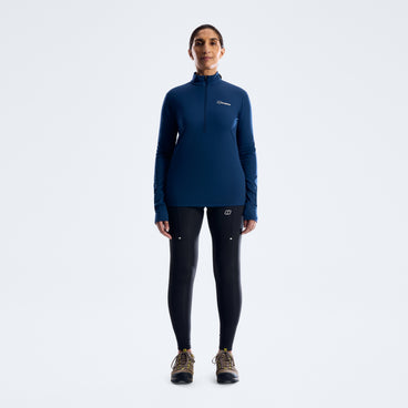 Women's Theralite Half Zip Tech Tee  - Hale Navy