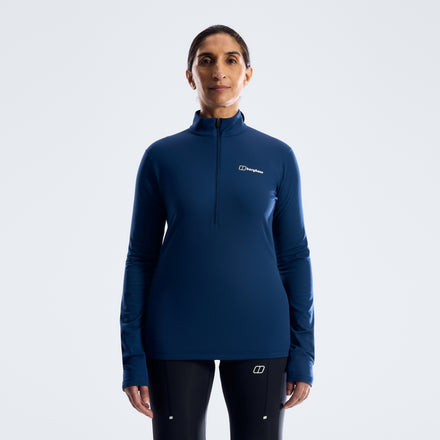 Women's Theralite Half Zip Tech Tee  - Hale Navy