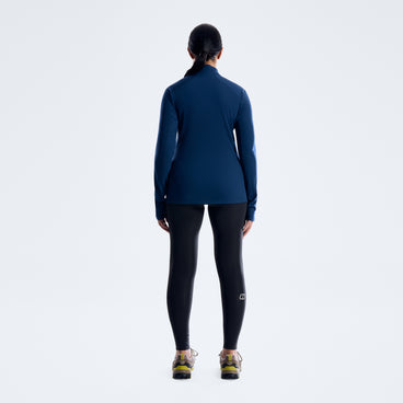 Women's Theralite Half Zip Tech Tee  - Hale Navy