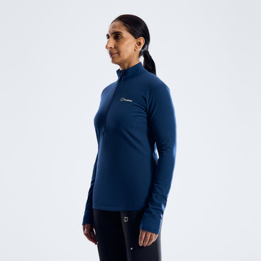 Women's Theralite Half Zip Tech Tee  - Hale Navy