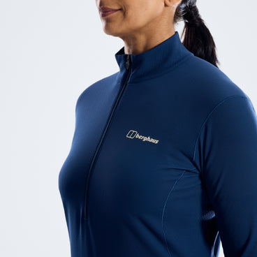 Women's Theralite Half Zip Tech Tee  - Hale Navy