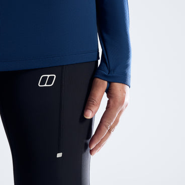 Women's Theralite Half Zip Tech Tee  - Hale Navy
