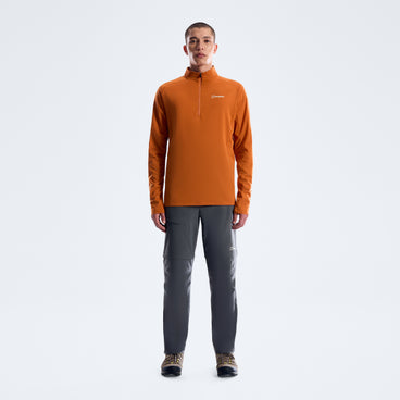 Men's Theralite Half Zip Tech Tee - Blazing Fire
