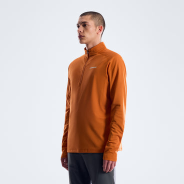 Men's Theralite Half Zip Tech Tee - Blazing Fire