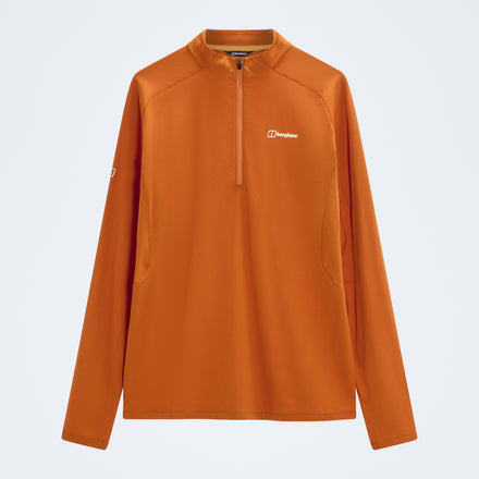 Men's Theralite Half Zip Tech Tee - Blazing Fire