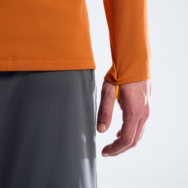 Men's Theralite Half Zip Tech Tee - Blazing Fire