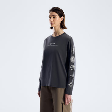 Women's Berghaus Exped Essential Long Sleeve Tee  - Archive Black