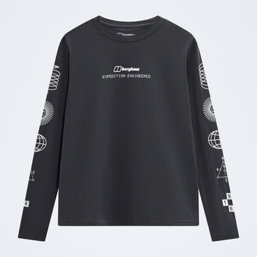 Women's Berghaus Exped Essential Long Sleeve Tee  - Archive Black