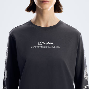 Women's Berghaus Exped Essential Long Sleeve Tee  - Archive Black