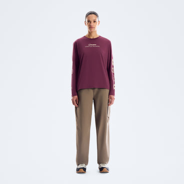 Women's Berghaus Exped Essential Long Sleeve Tee  - Chakra/Pale Chakra