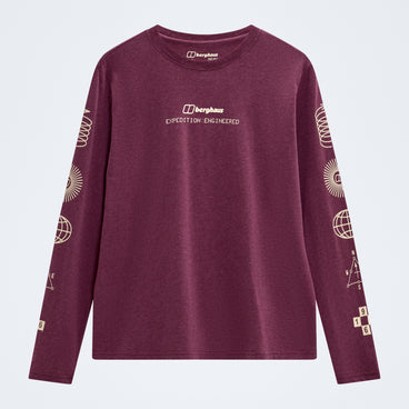Women's Berghaus Exped Essential Long Sleeve Tee  - Chakra/Pale Chakra