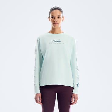 Women's Berghaus Exped Essential Long Sleeve Tee  - Polar