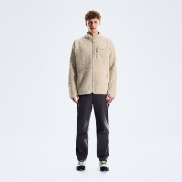 Men's Bamburgh Full Zip Loft Fleece - Stone