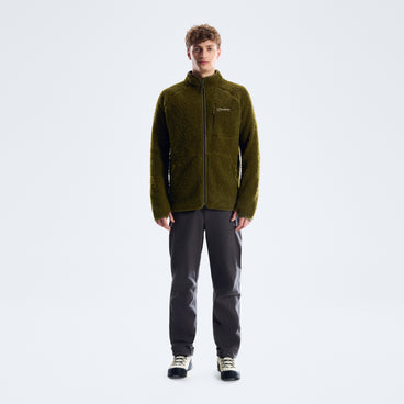 Men's Bamburgh Full Zip Loft Fleece - Brown
