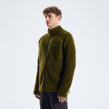 Men's Bamburgh Full Zip Loft Fleece - Brown