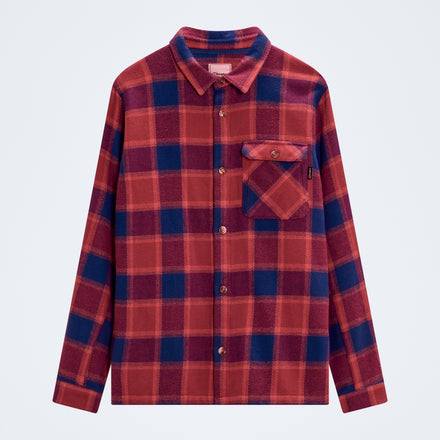 Men's Ashbrooke Overshirt - Hale Navy/Red Fury