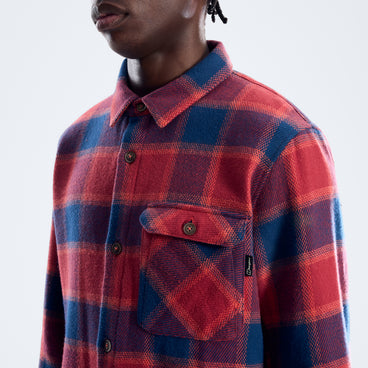 Men's Ashbrooke Overshirt - Hale Navy/Red Fury