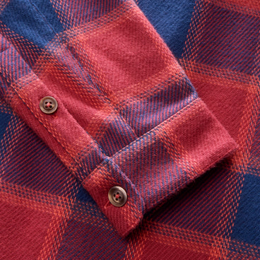 Men's Ashbrooke Overshirt - Hale Navy/Red Fury