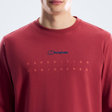 Men's Berghaus Compass Essential Tee - Red Fury