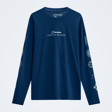 Men's Berghaus Exped Essential Long Sleeve Tee - Hale Navy