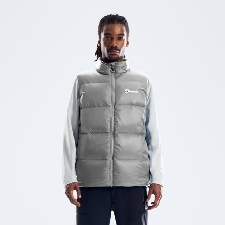 Men's Zypher Down Vest - Garbo Grey