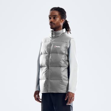 Men's Zypher Down Vest - Garbo Grey
