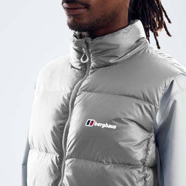 Men's Zypher Down Vest - Garbo Grey