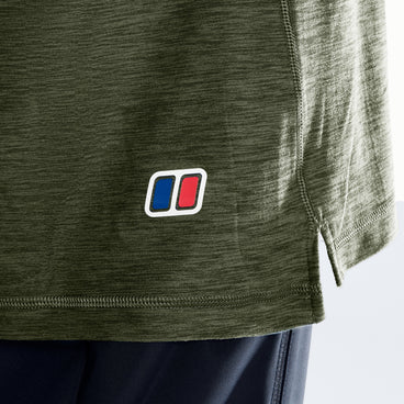 Farndale+ Long Sleeve Half Zip Tech Tee - Jet Black/Hale Navy