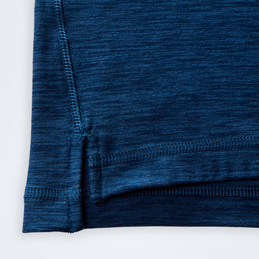 Farndale+ Long Sleeve Half Zip Tech Tee - Jet Black/Hale Navy
