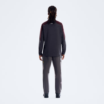 Farndale+ Long Sleeve Half Zip Tech Tee - Archive Black/Chakra