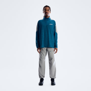 Farndale+ Long Sleeve Half Zip Tech Tee - Polar/Blue Abyss