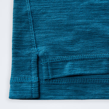Farndale+ Long Sleeve Half Zip Tech Tee - Polar/Blue Abyss