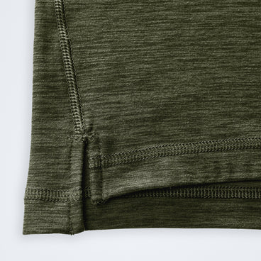 Farndale+ Long Sleeve Half Zip Tech Tee - Zephyr/Cheviot Green