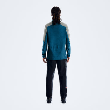 Farndale+ Long Sleeve Half Zip Tech Tee - Polar/Genetic Blue