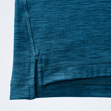 Farndale+ Long Sleeve Half Zip Tech Tee - Polar/Genetic Blue