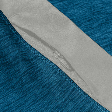 Farndale+ Long Sleeve Half Zip Tech Tee - Polar/Genetic Blue