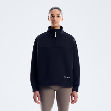Women's Meadowfield Half Zip Fleece  - Jet Black