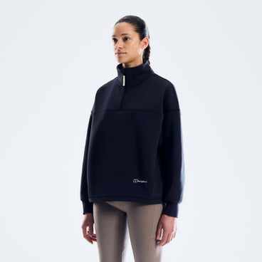 Women's Meadowfield Half Zip Fleece  - Jet Black