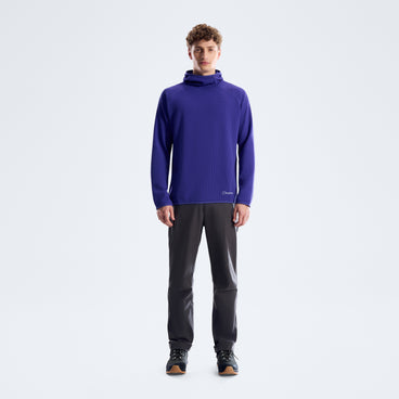 Men's Yarrow Wfle Hoody - Bottle Blue