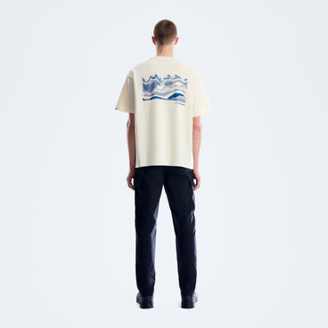Men's Geo Mountain Tee - Light Grey