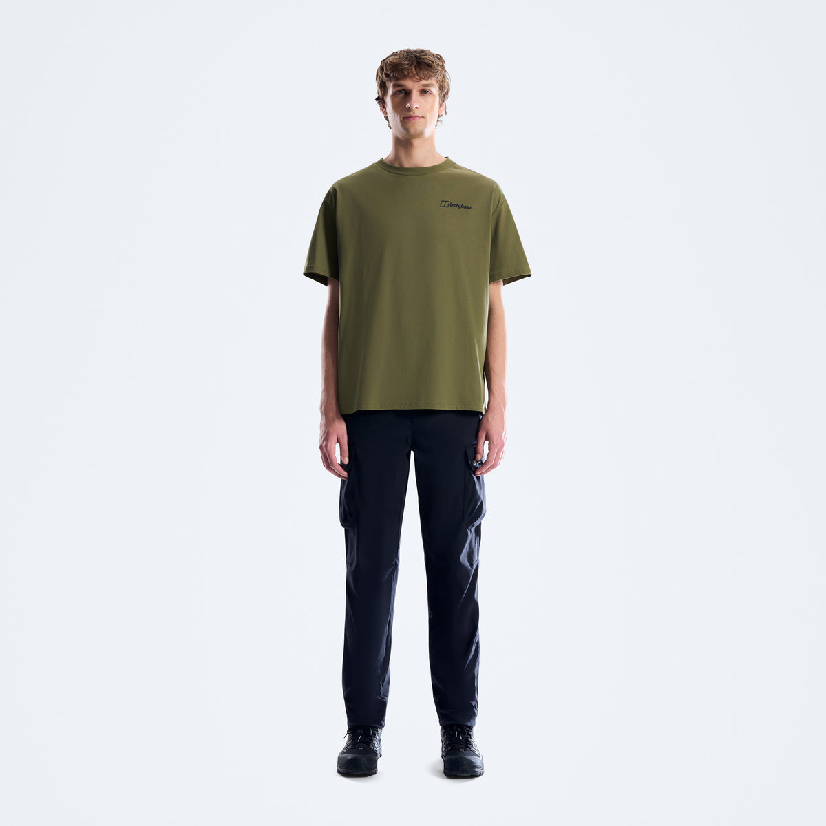 Geo Mountain Tee Dark Green