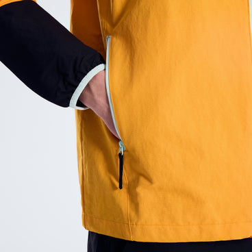 Men's Kara-SU Windbreaker - Tangerine/Jet Black