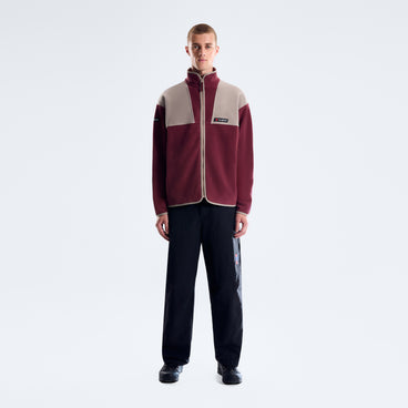 Men's Trango Mountain Fleece - Dark Purple/Light Grey