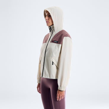 Women's Trango Mountain Windbreaker - Light Brown/Light Blue