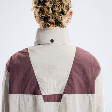 Women's Trango Mountain Windbreaker - Light Brown/Light Blue