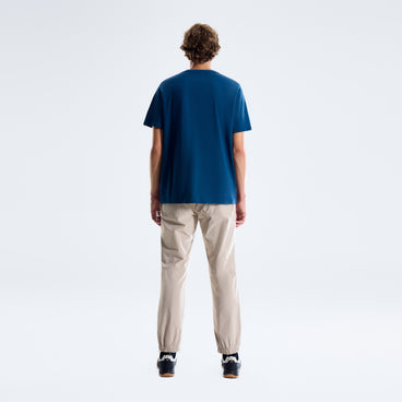 Men's Info Stamp T-Shirt - Dark Blue