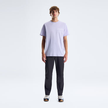 Men's Info Stamp T-Shirt - Light Purple