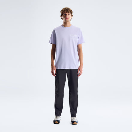 Men's Info Stamp T-Shirt - Light Purple